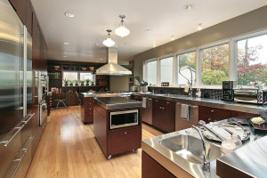 Kitchen in luxury home