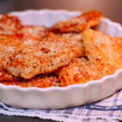 Góður steiktur fiskur í parmesanraspi